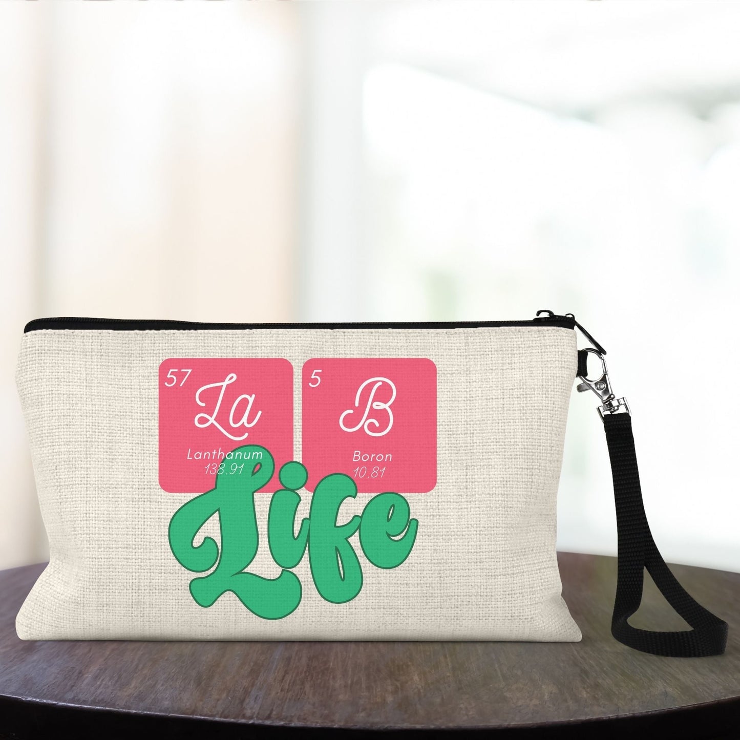 Make Up Junkie Teacher Mom 🧬 Essential Bag with Wristlet
