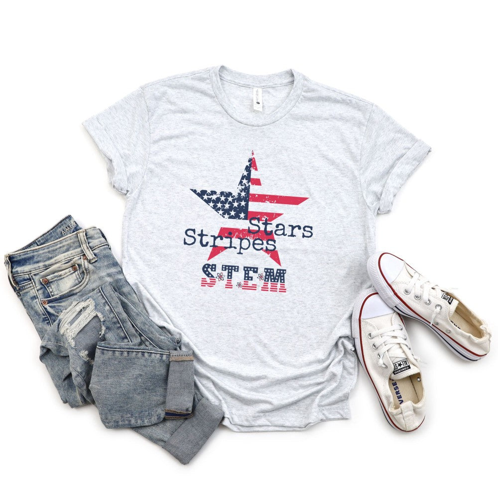 Stars, Stripes, STEM - Red, White & Blue 💥🧬 Graphic Tees