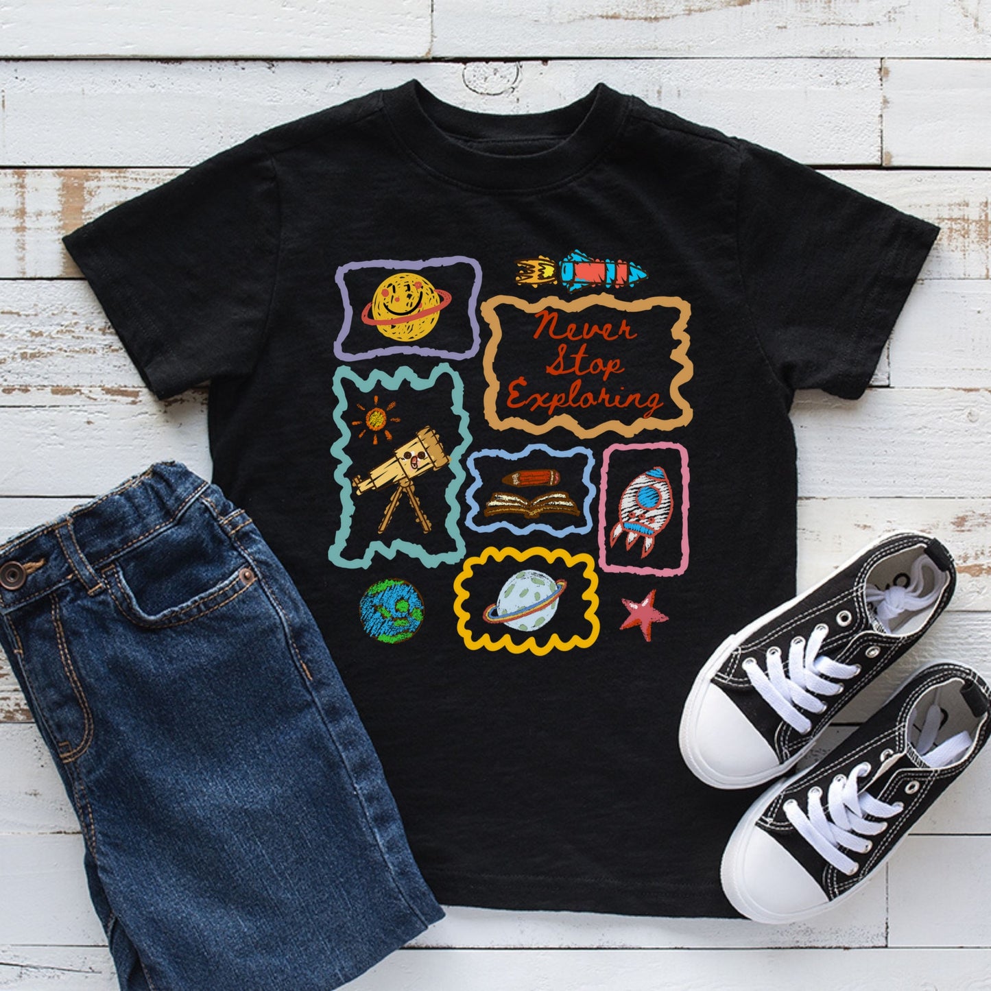 Kids Space Exploration T-Shirt