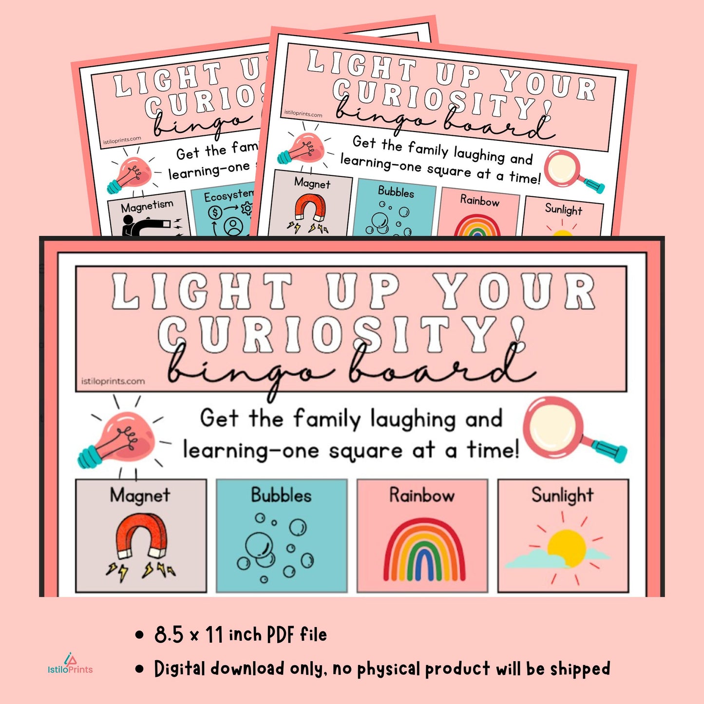 FREE Science-Themed Bingo Cards - Digital Download