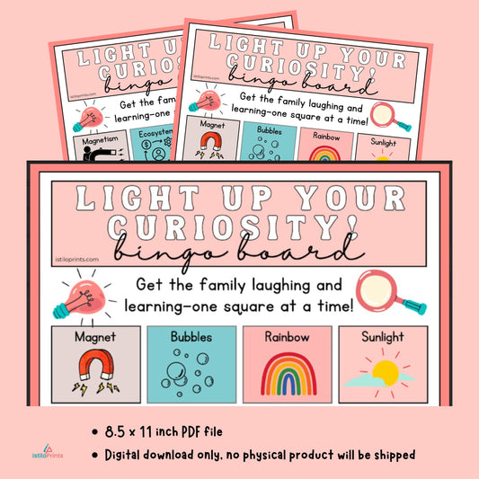 FREE Science-Themed Bingo Cards - Digital Download