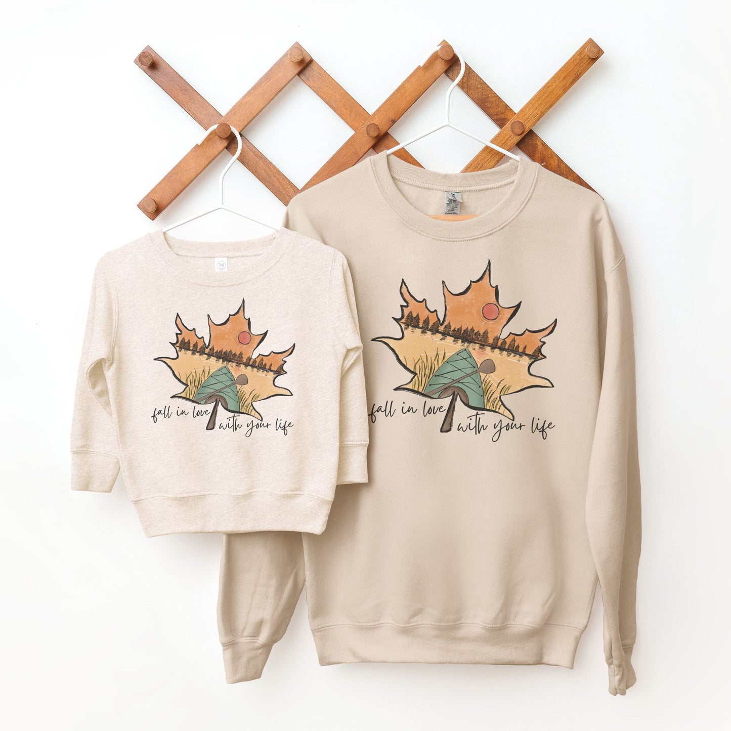 Fall in Love ππ Matching Mom & Mini Sweatshirt