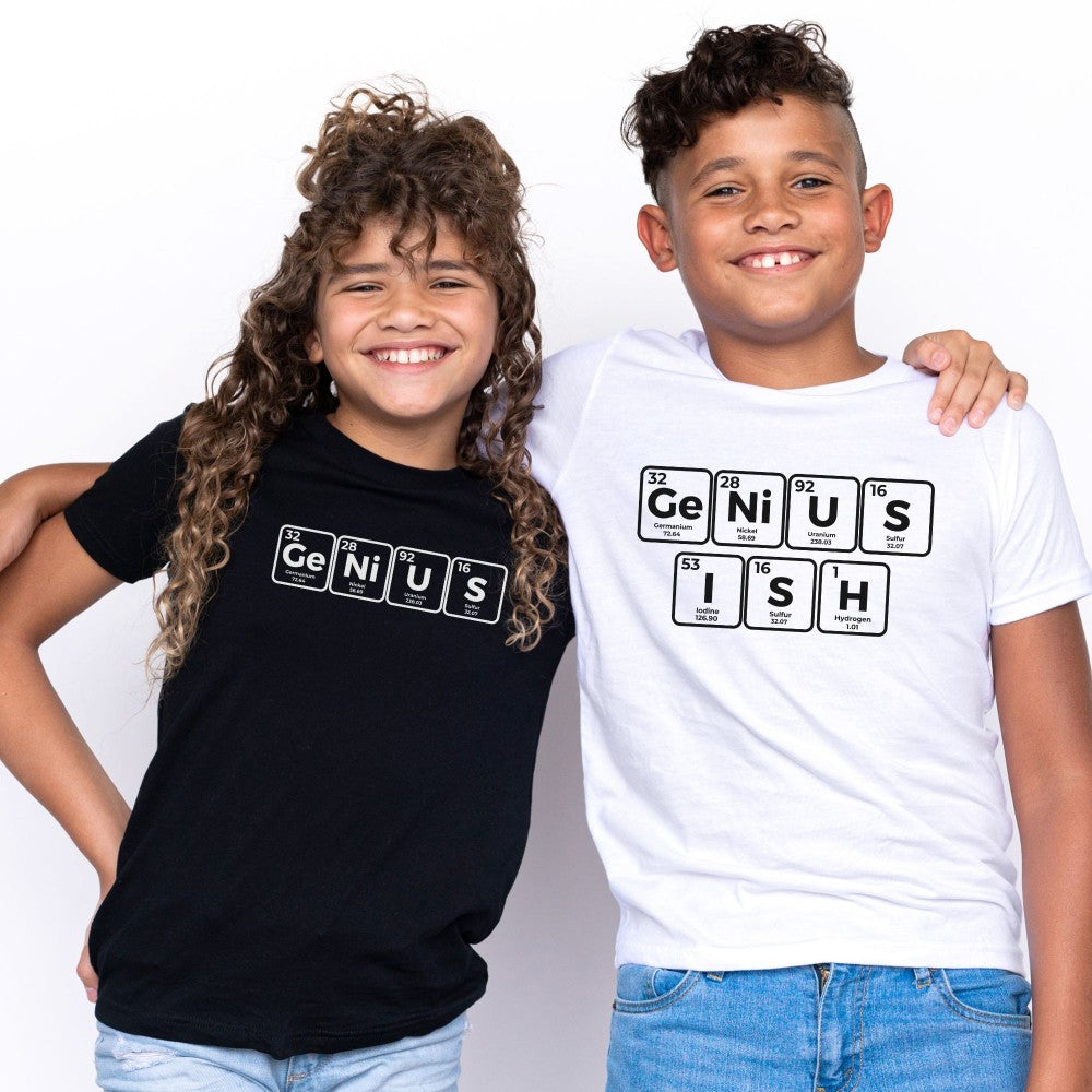 a couple of kids standing next to each other