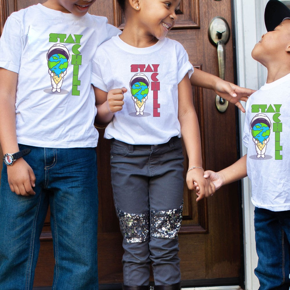 Stay Chill Ice Cream Astronaut π¦π¨π»βπ Youth & Toddler Graphic Tees