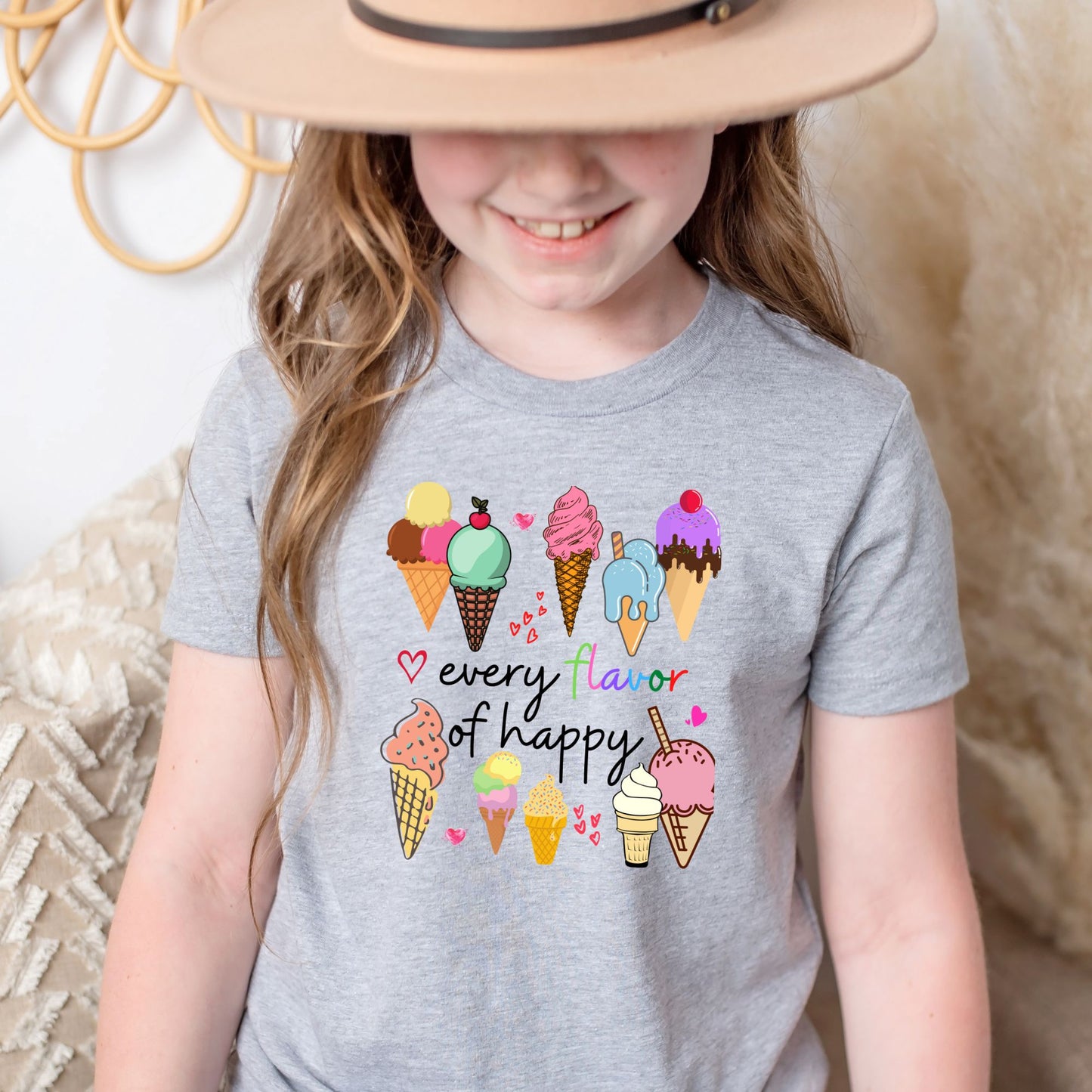 Ice Cream - Every Flavor of Happy π¦π Youth Graphic Tee