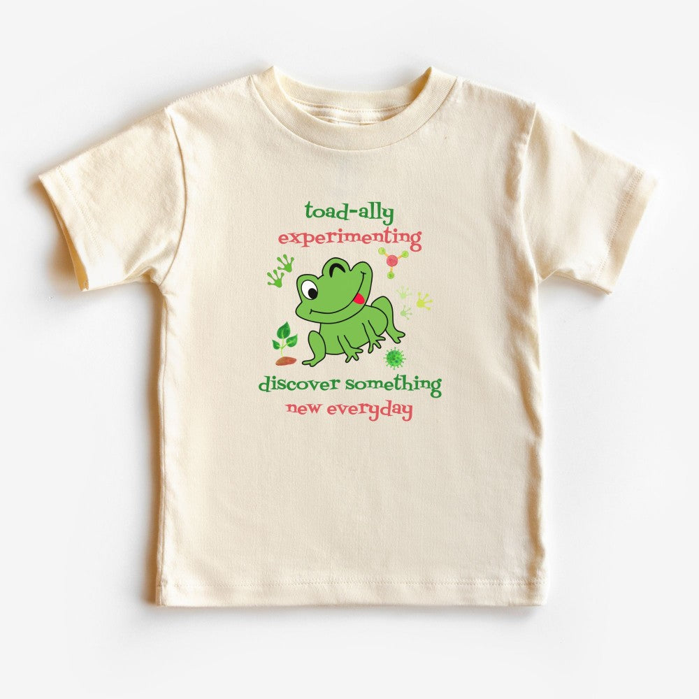 Toad-ally Experimenting Frog 🐸💡 Youth & Toddler Graphic Tees