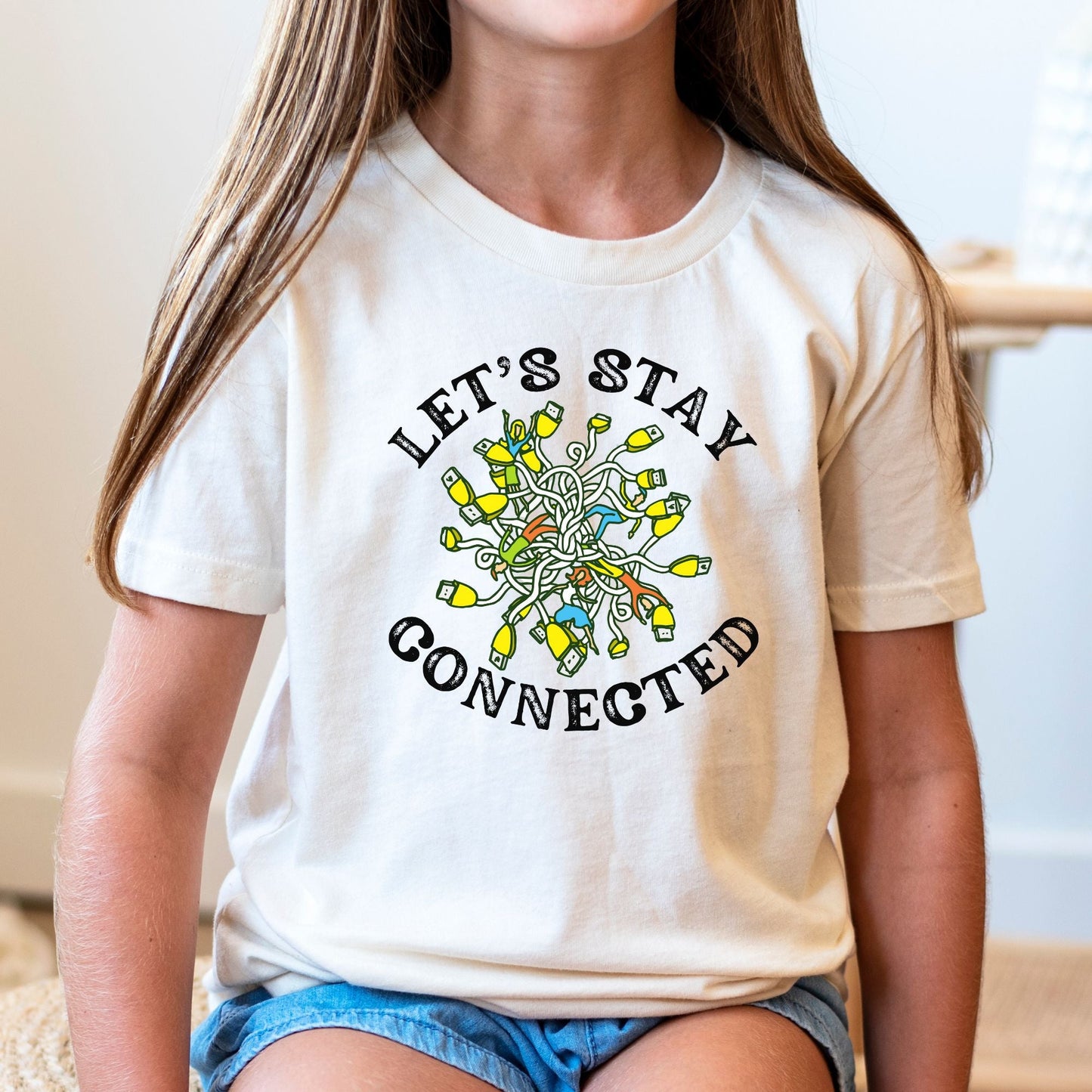Let's Stay Connected ππ² Youth Graphic Tee