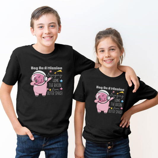 Hog On A Mission 🐷🚀 Youth Graphic Tee