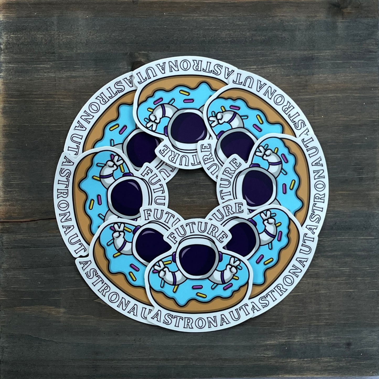 Astronaut Donut ๐จ๐ปโ๐๐Vinyl Sticker
