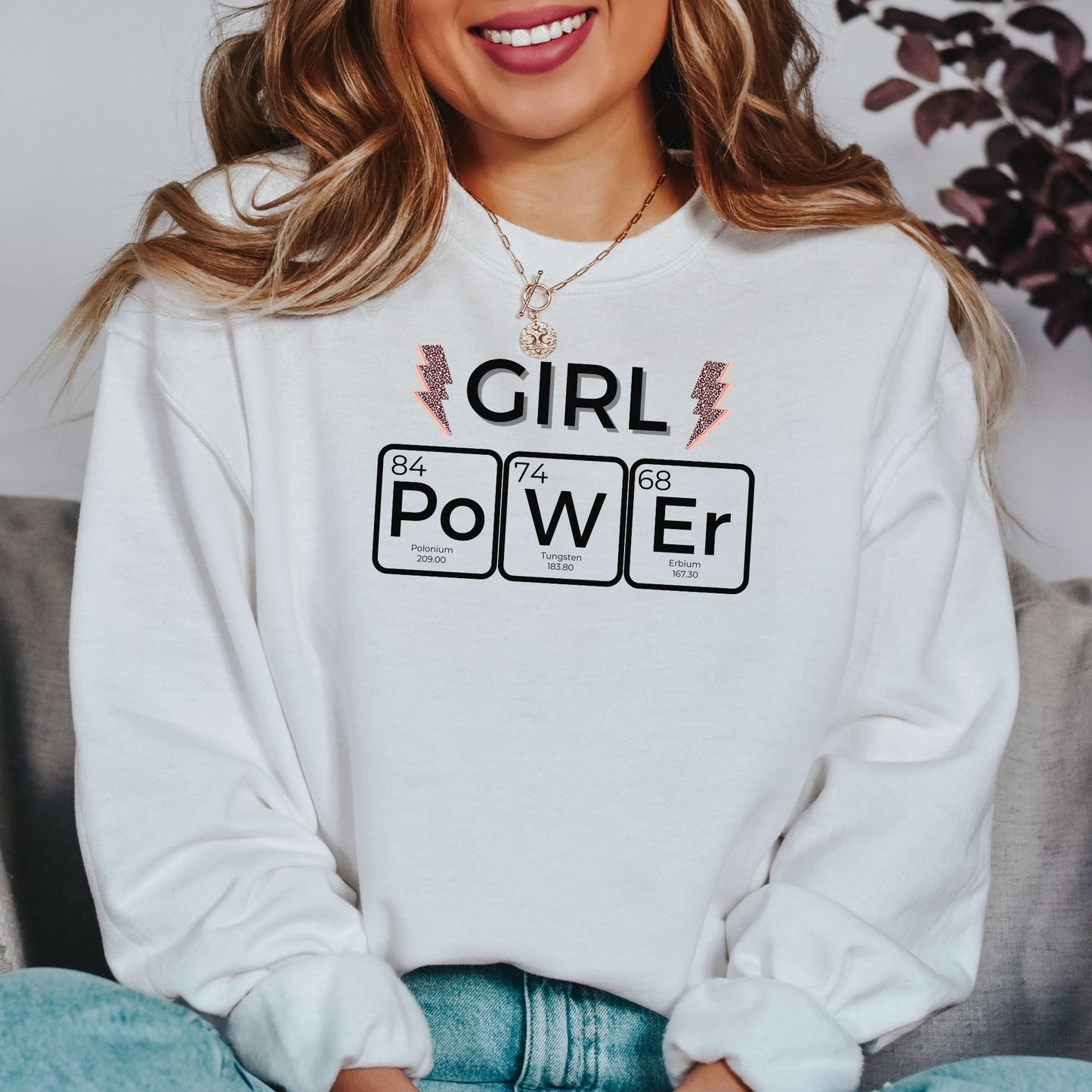 Girl Power ⚡💥 Adult Graphic Sweatshirt