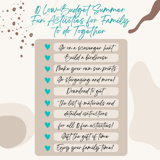 FREE Say Goodbye to Summer Boredom, Fun Family Activities!๐๐