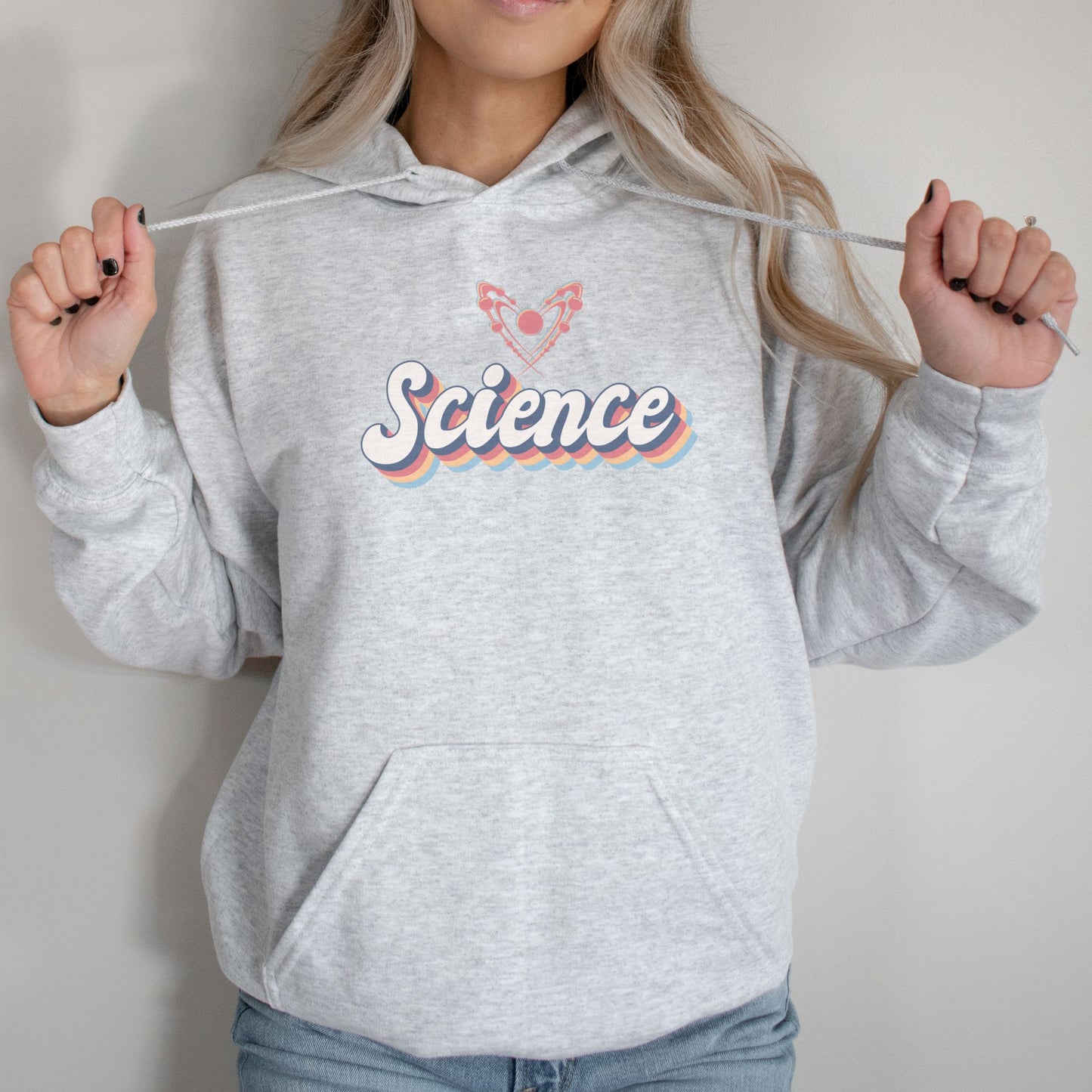 Science 🧬🦠 Heart Adult Graphic Hoodie