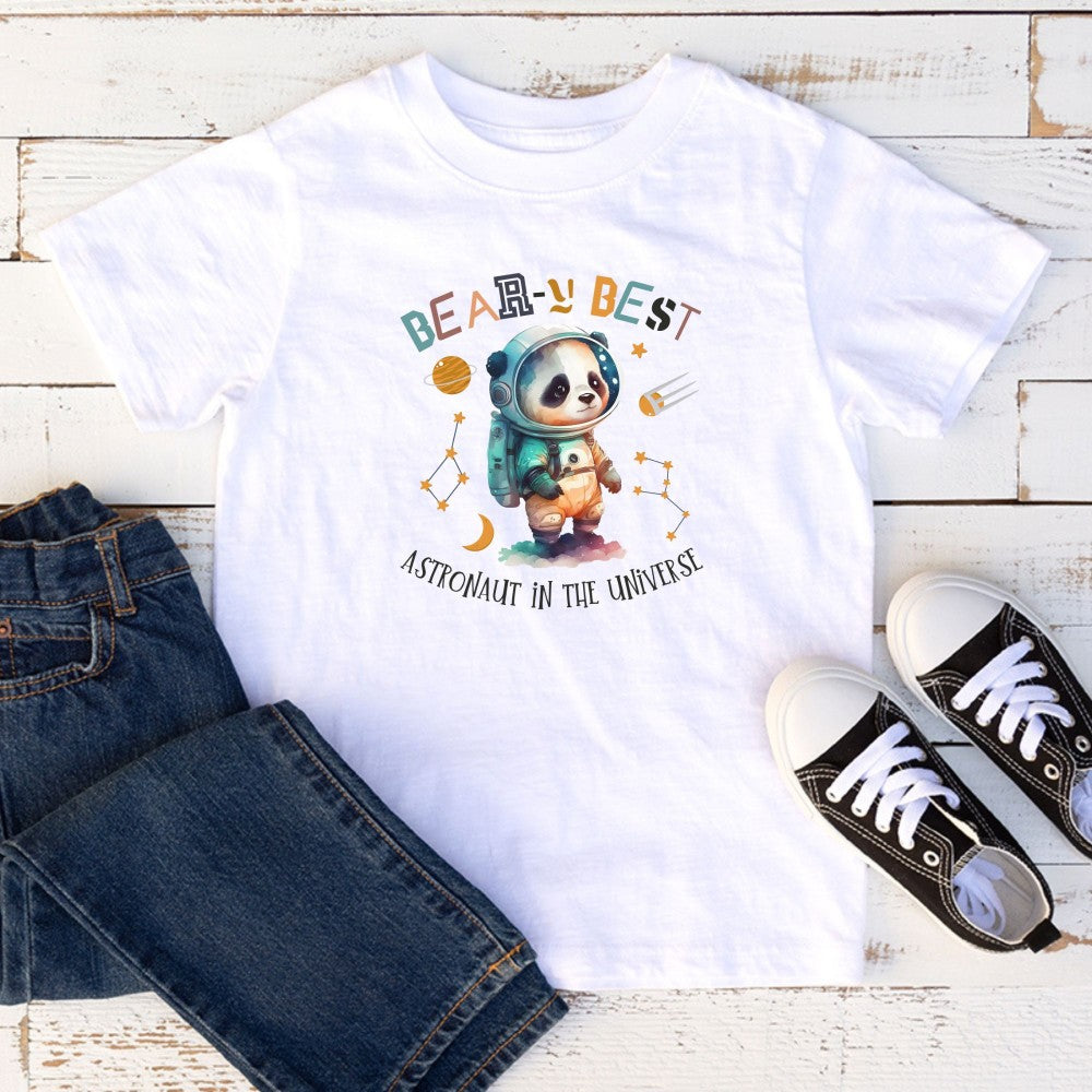 Beary-Best Astronaut In The Universe π§Έπ¨βπ Toddler Graphic Tees