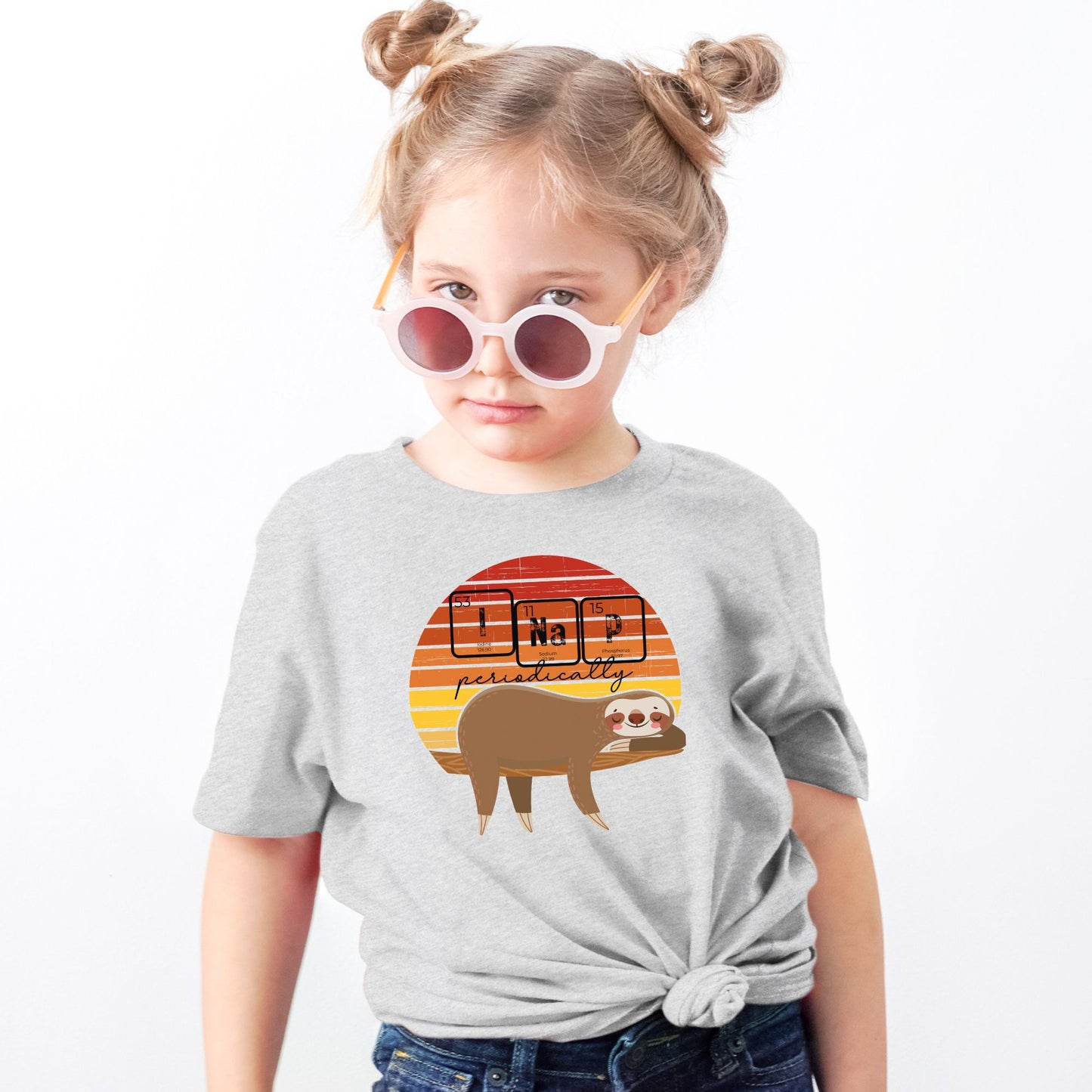 I Nap Periodically Sloth ⚛🦥 Toddler Graphic Tee
