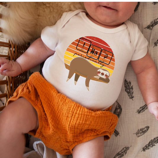 I Nap Periodically Sloth ⚛ 🦥 Infant Bodysuit