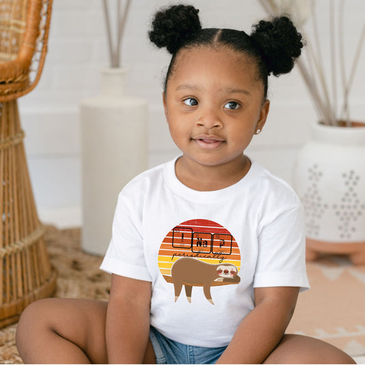 I Nap Periodically Sloth ⚛🦥 Toddler Graphic Tee