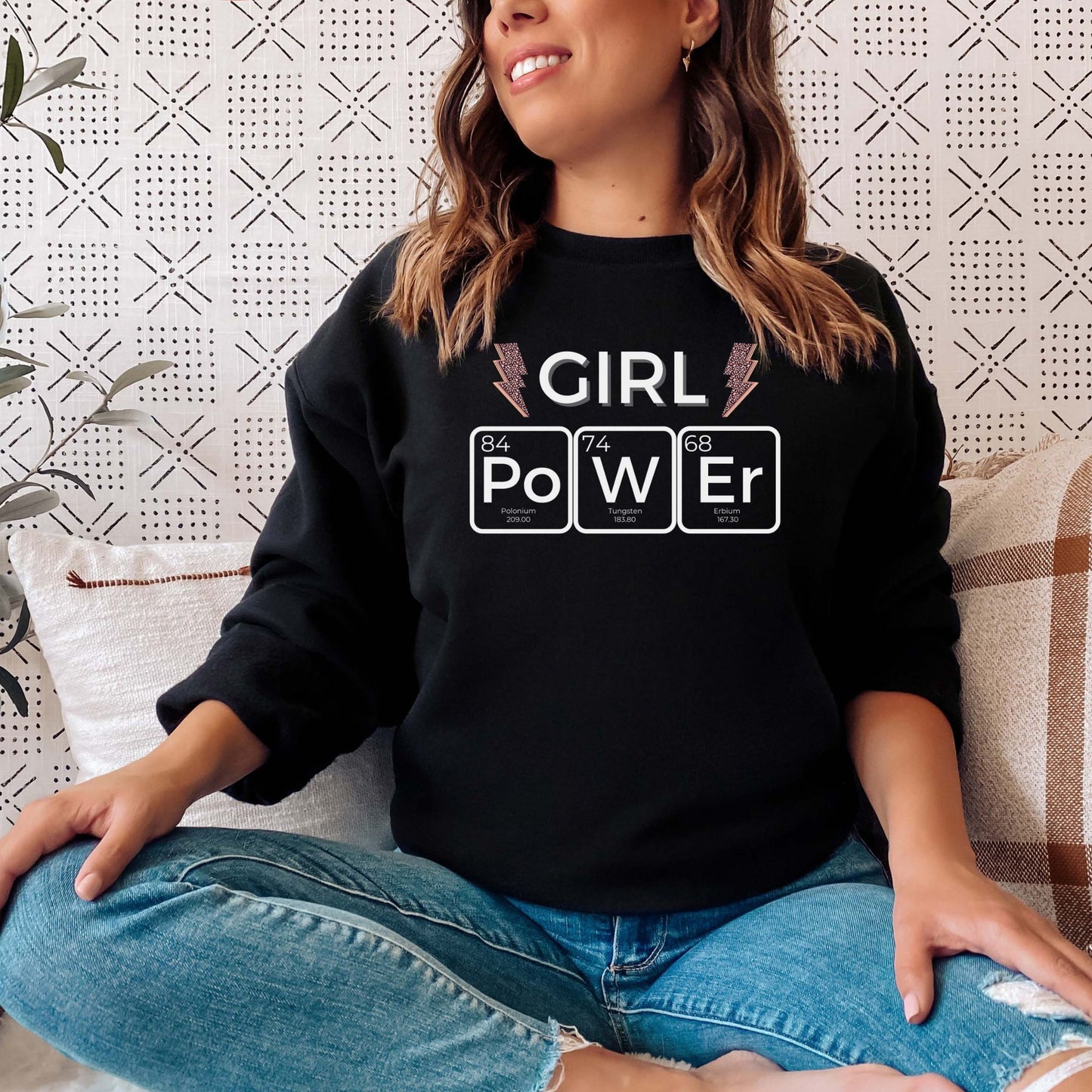 Girl Power ⚡💥 Adult Graphic Sweatshirt