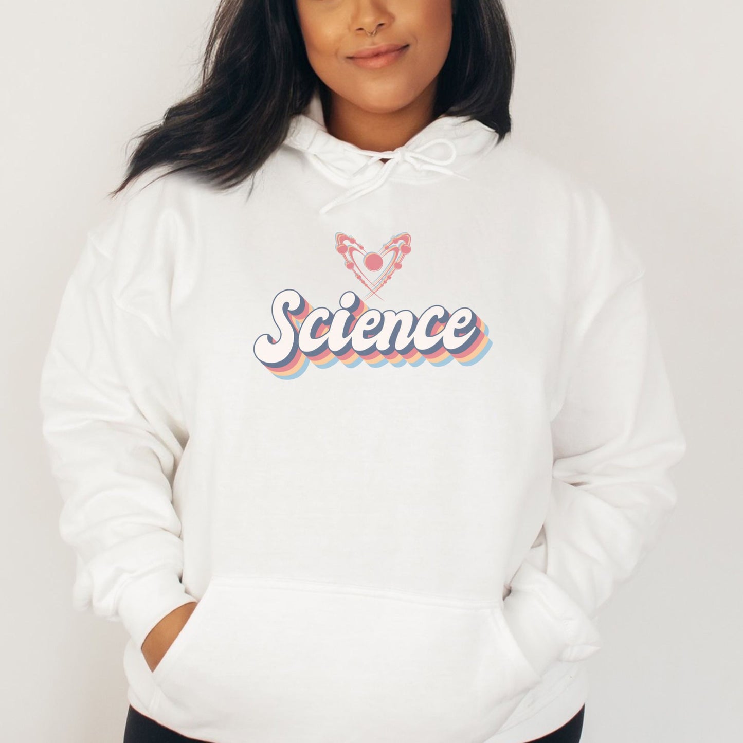 Science 🧬🦠 Heart Adult Graphic Hoodie