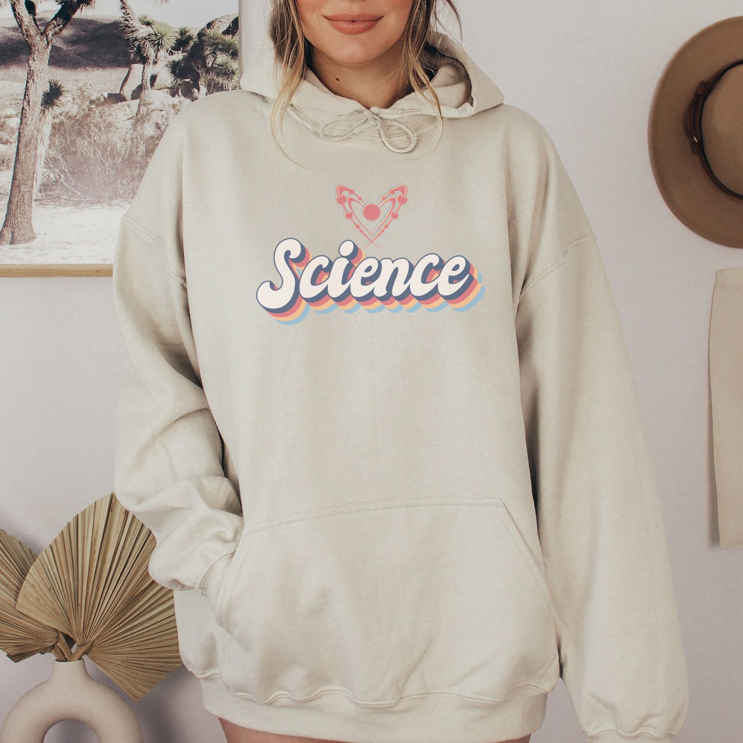 Science 🧬🦠 Heart Adult Graphic Hoodie