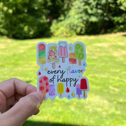 Popsicle, Sweet Lover, Foodie 🍡🌈 Vinyl Sticker