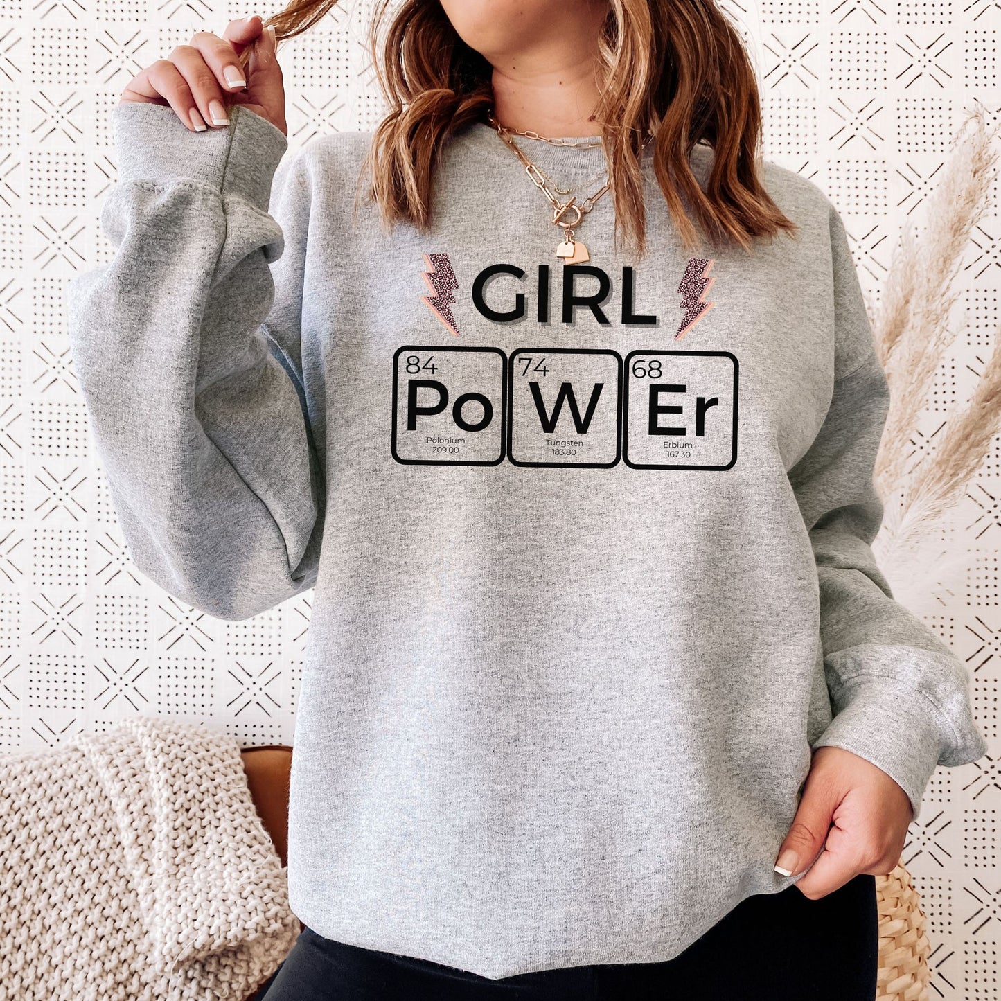 Girl Power ⚡💥 Adult Graphic Sweatshirt