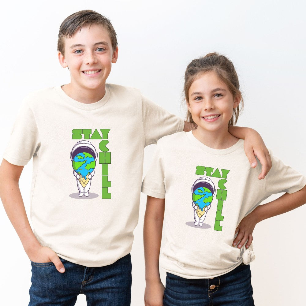 Stay Chill Ice Cream Astronaut π¦π¨π»βπ Youth & Toddler Graphic Tees