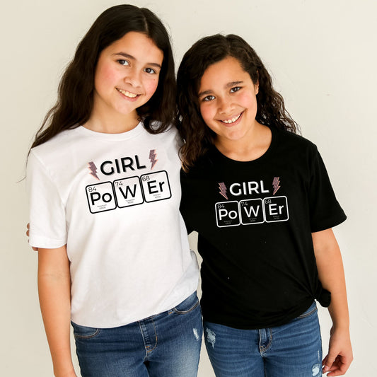 Girl Power ⚡💥 Chemistry Youth and Toddler Tees