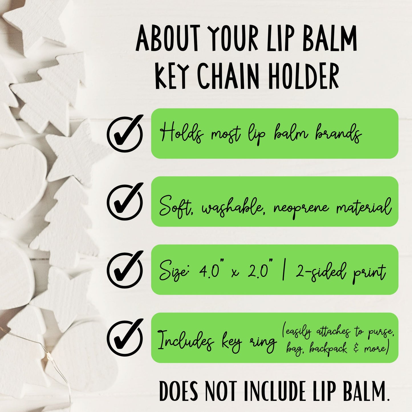 a poster with instructions on how to use lip balm