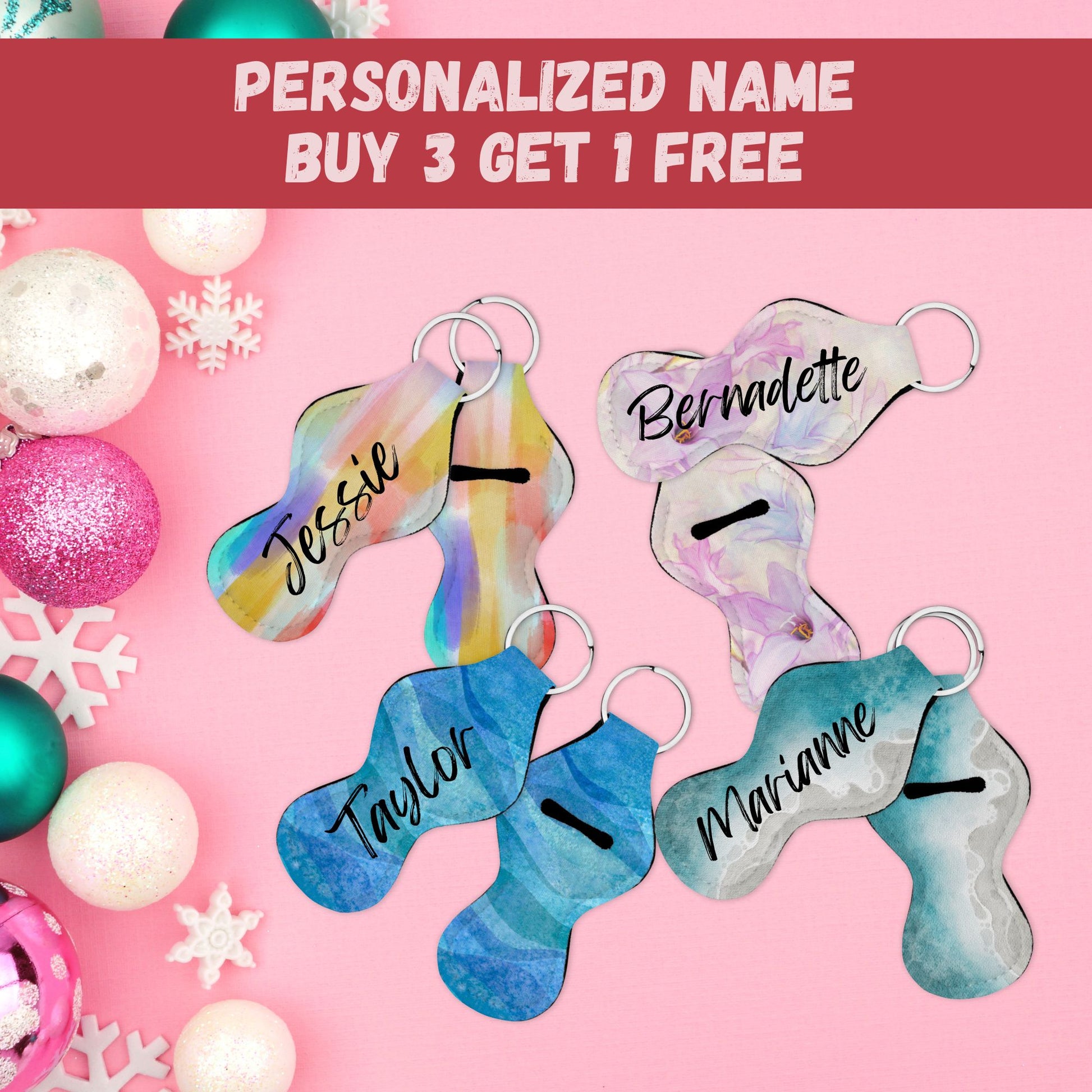 personalized name keychains with name tags on them