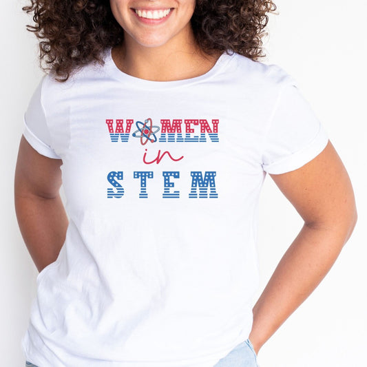 Women In STEM - Red, White & Blue 💥💡Adult Graphic Tee