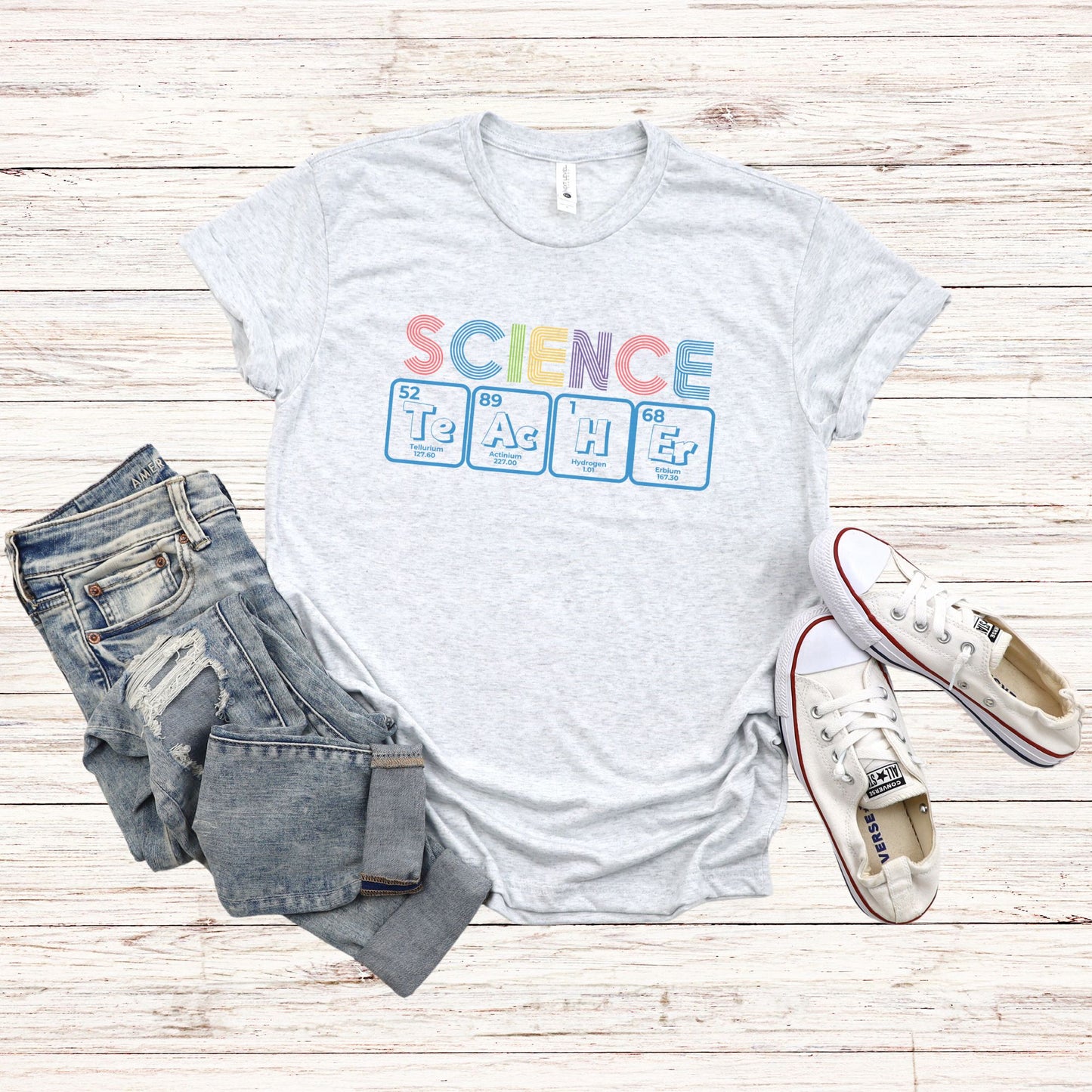 Science Teacher, Pastel Colors ✏️📚 Adult Graphic Tee
