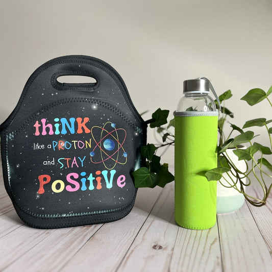 Stay Positive 🥪🍽️ Neoprene Cooler | Lunch Tote