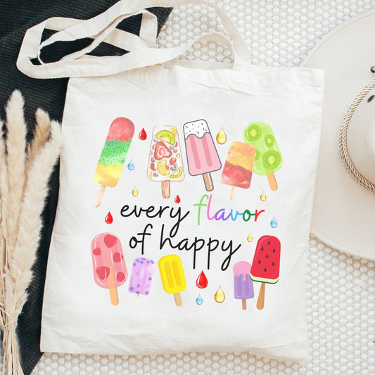 Popsicle 🍡🌈 Canvas Tote Bag