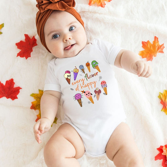 Ice Cream - Fall Flavor of Happy 🍦🌈 Matching Mom + Me Graphic Tees