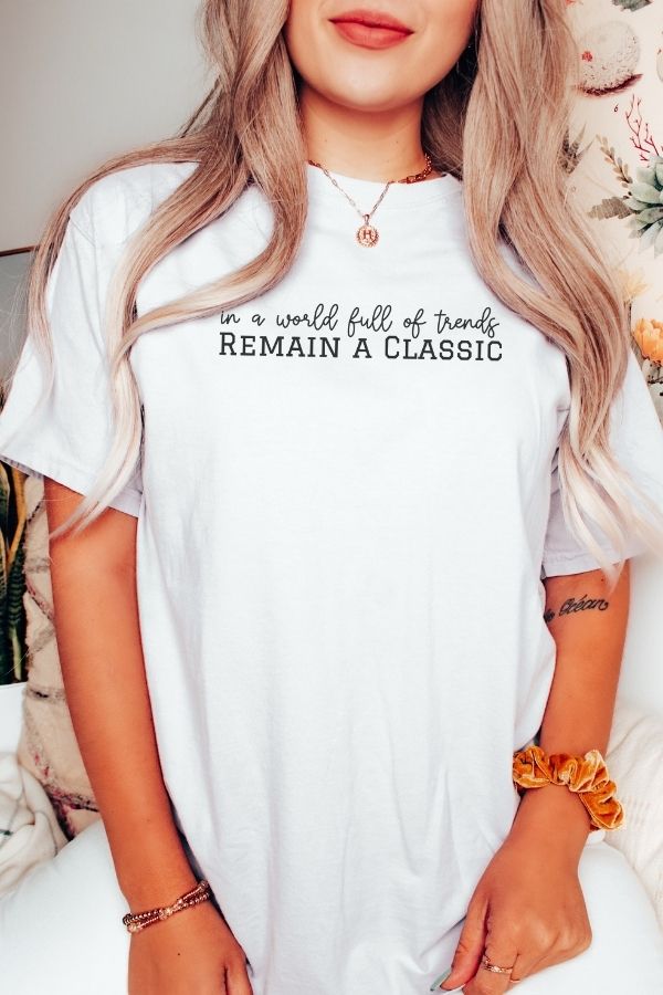 Remain a Classic 💖🌹 Garment-Dyed Graphic T-Shirts