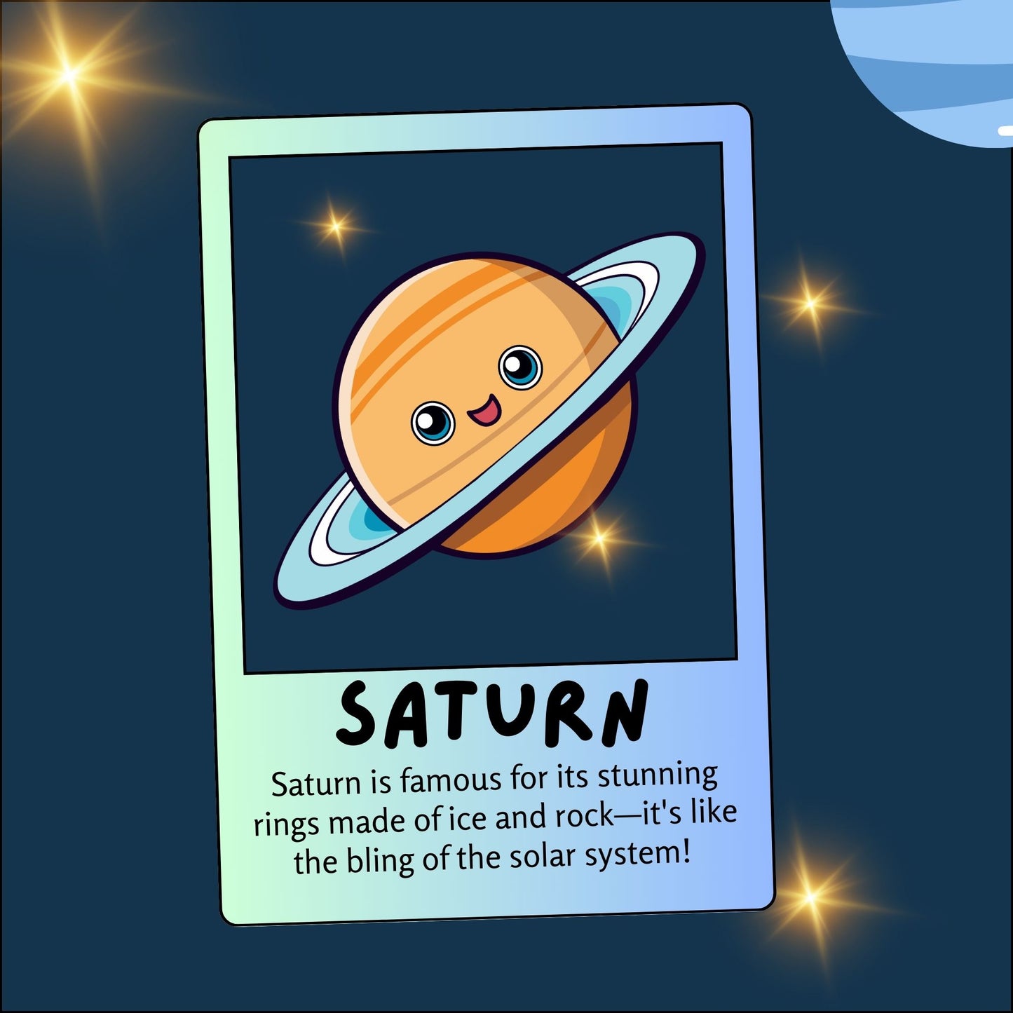 Explore the Universe with Planet Flashcards - Instant Download