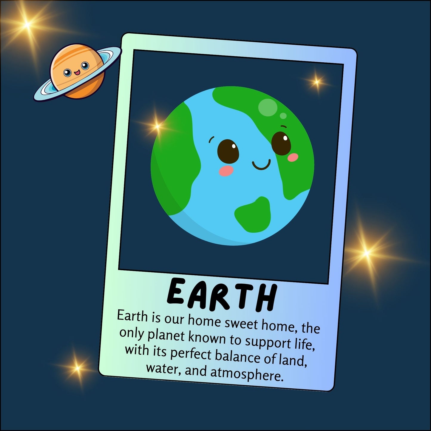 Explore the Universe with Planet Flashcards - Instant Download