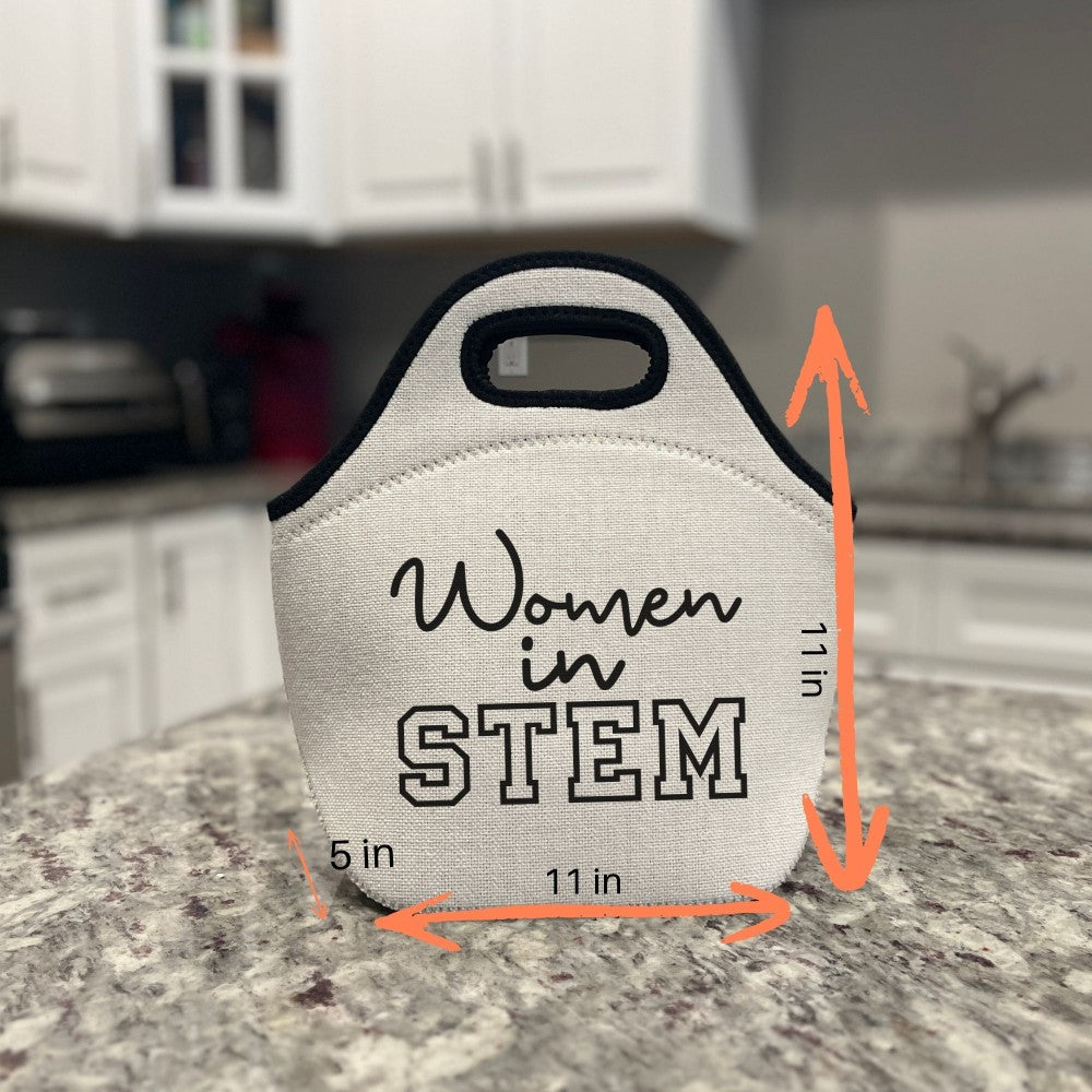 Women in STEM 💪 Linen Cooler | Lunch Tote 🥪