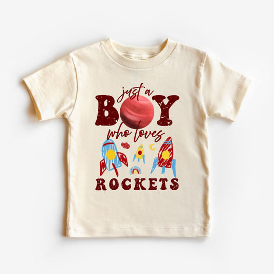 Rocket Space Exploration Graphic Tee for Boys