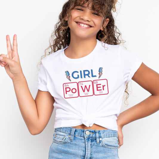 Girl Power - Red, White & Blue 💥⚡Matching Graphic Tees