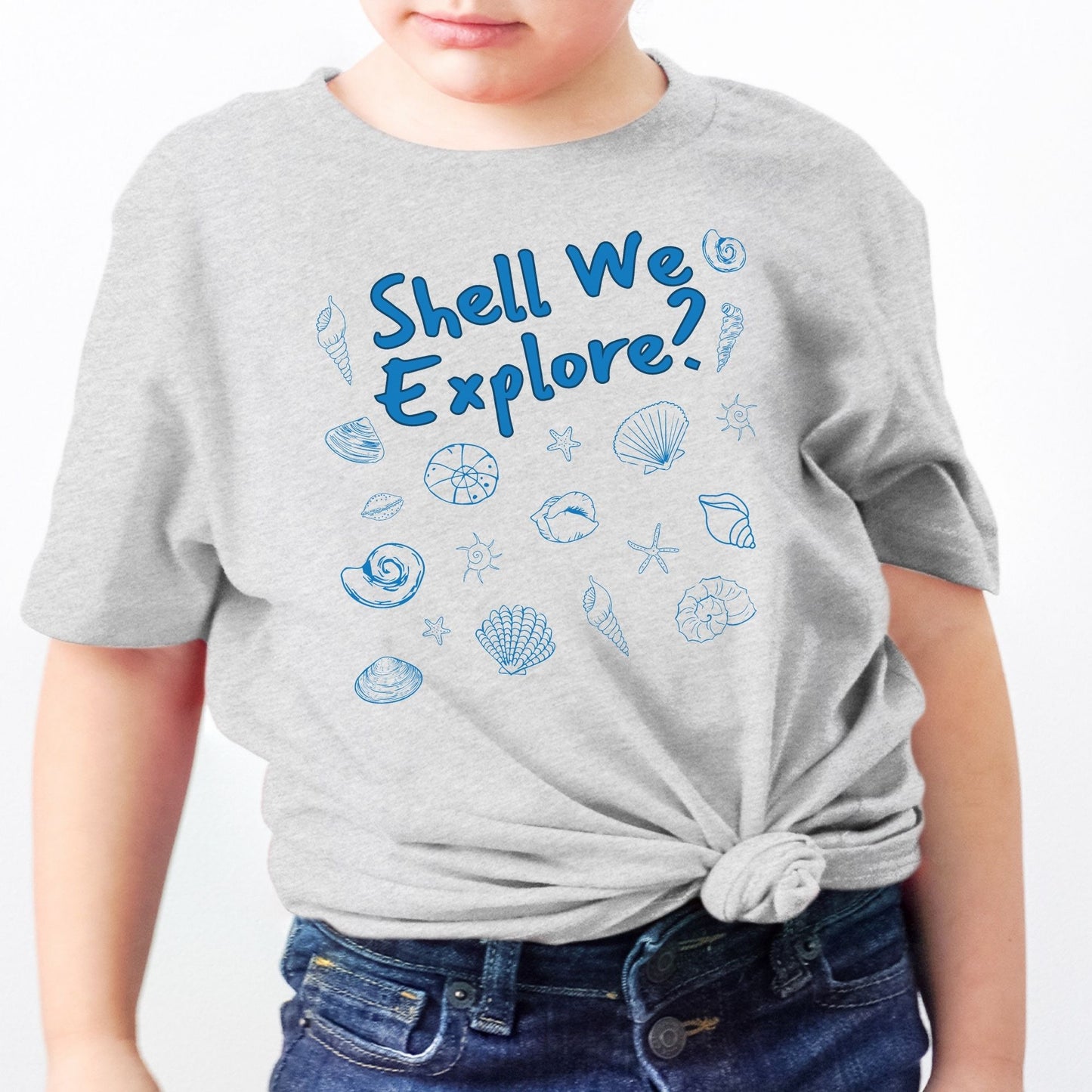 Seashell Ocean Adventure Graphic Tee for Boys & Girls