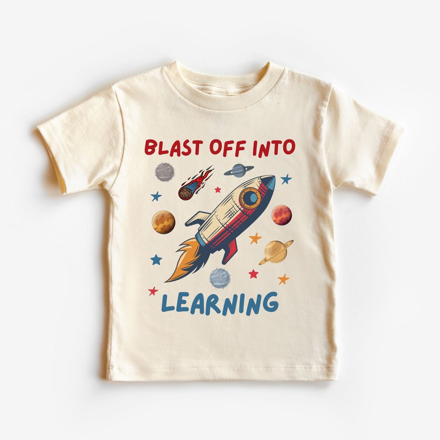 Youth STEM Space Shirt Blast Off Into Learning Tee