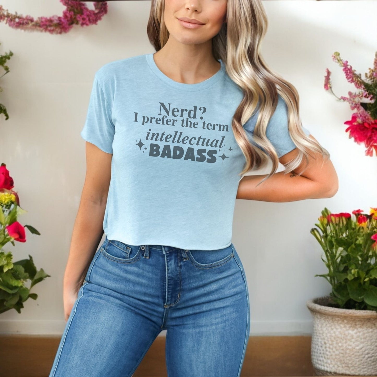 a woman wearing a t - shirt that says, i need to pretend the term