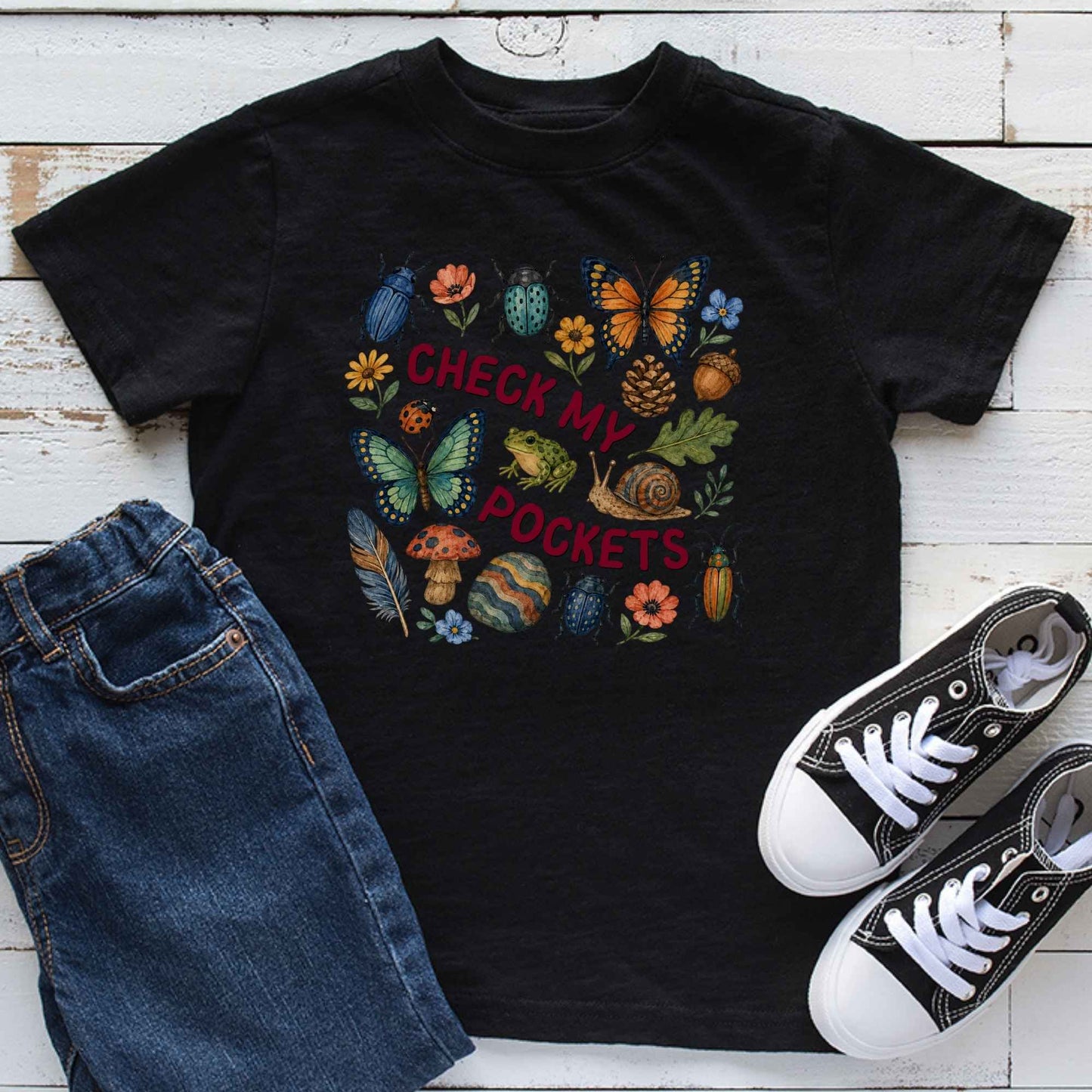 Nature Explorer Shirt Bug and Butterfly Kids Tee