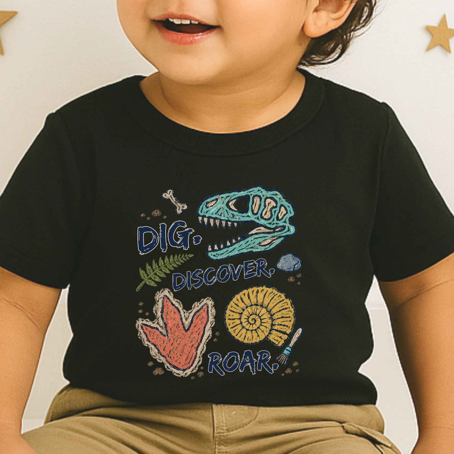Kids Paleontology Shirt Dinosaur Fossil Tee
