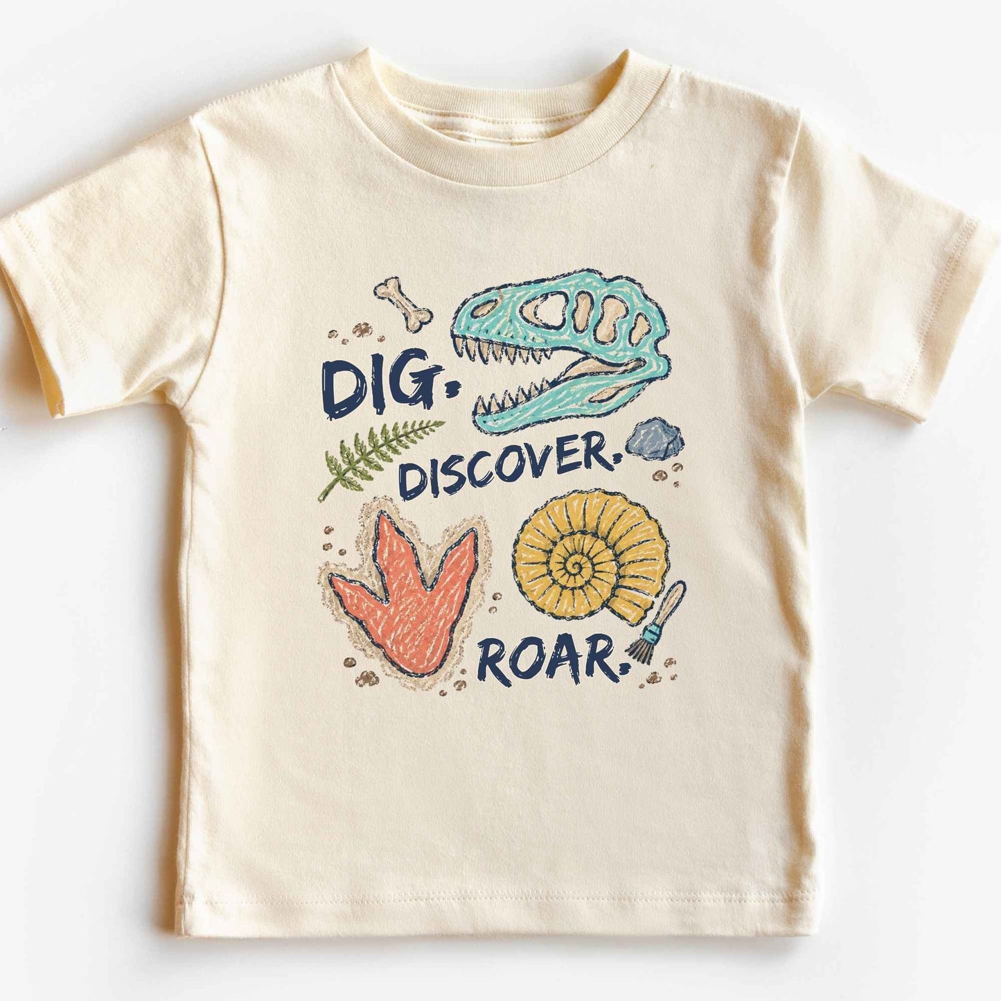 Kids Paleontology Shirt Dinosaur Fossil Tee