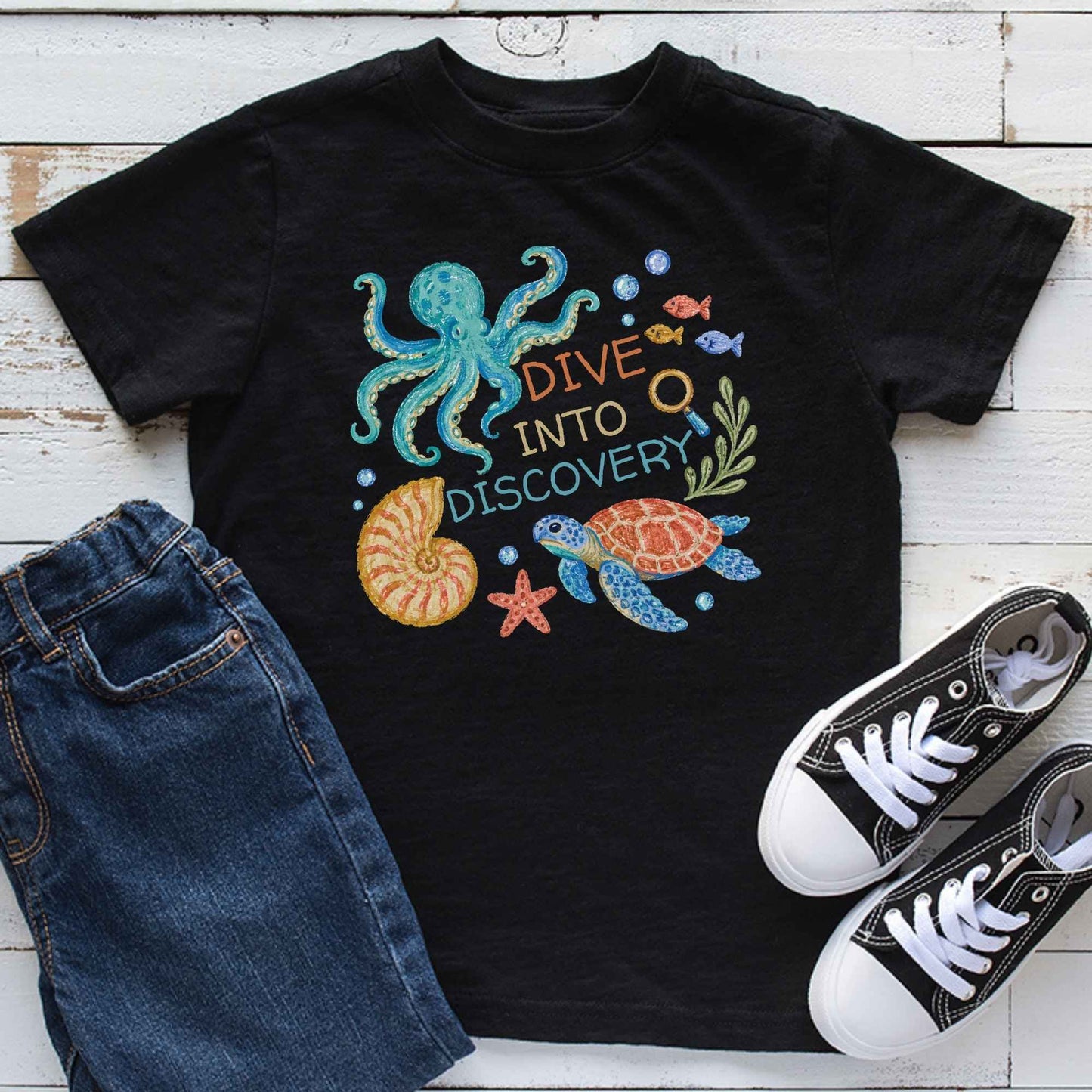 Ocean Explorer Shirt Marine Biology Kids Tee