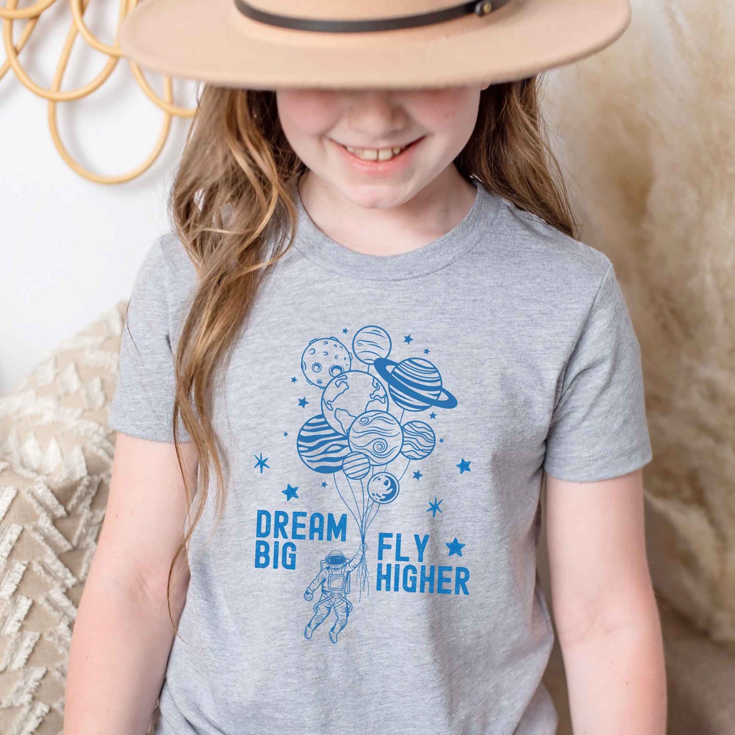Kids Astronaut Shirt Dream Big Space Explorer Tee