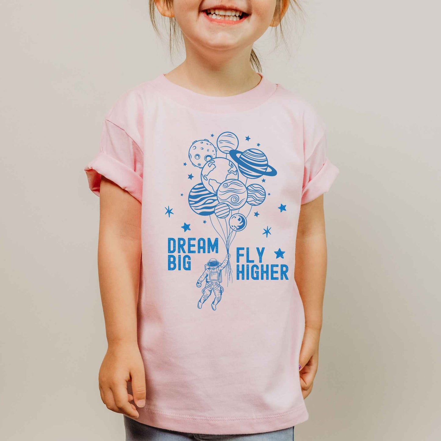 Kids Astronaut Shirt Dream Big Space Explorer Tee