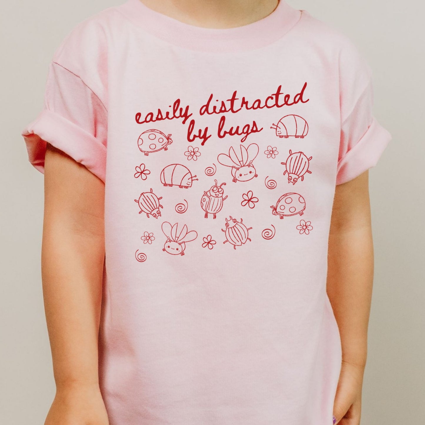STEM Toddler Bug Shirt Easily Distracted by Bugs Tee